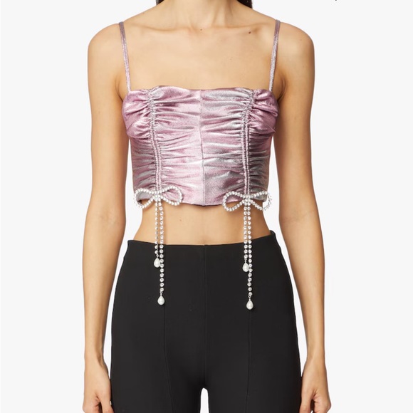 Area embellished crop top - Picture 2 of 3